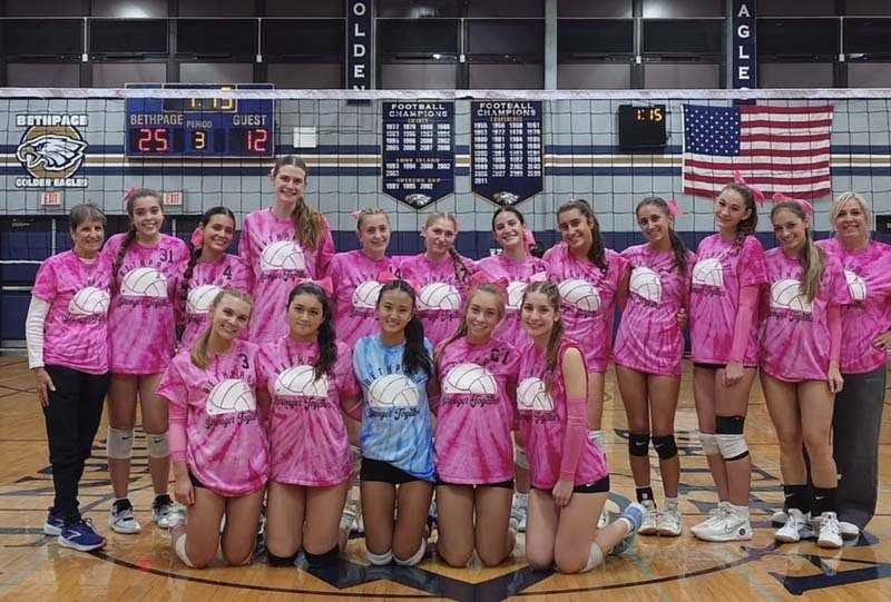 Girls volleyball team.