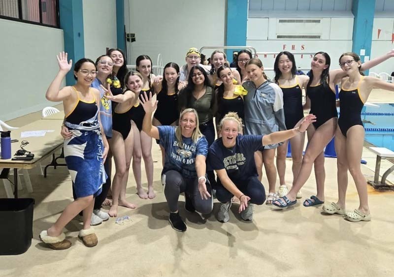 Girls varsity swim team.
