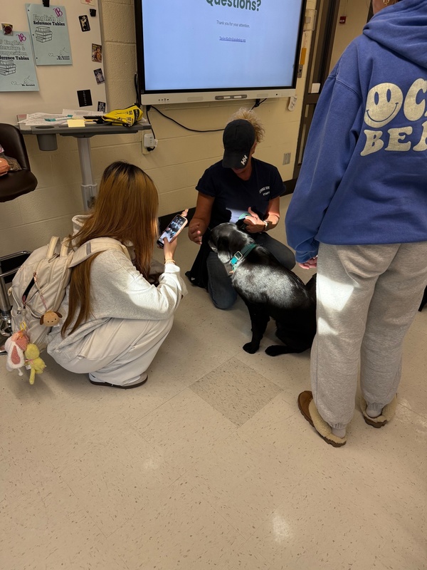 Students at Bethpage High School participate in Animal Welfare Project.