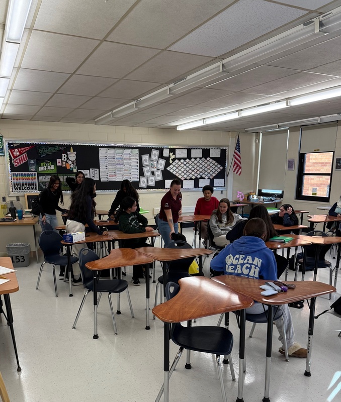 Students at Bethpage High School participate in Animal Welfare Project.