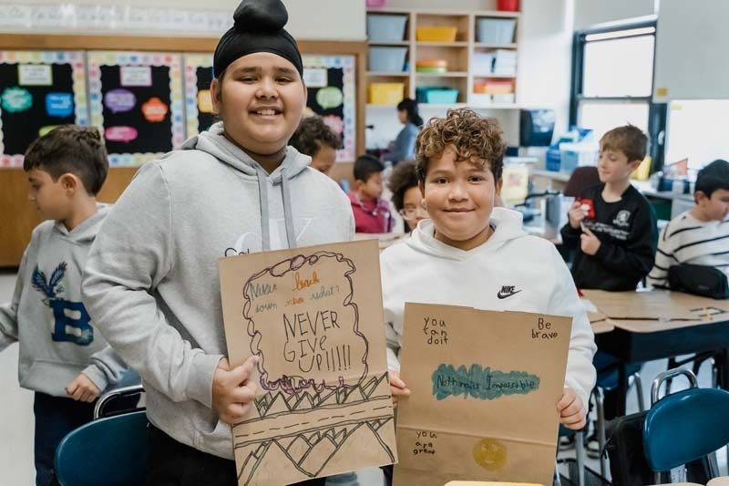 Central Boulevard Elementary School embraced the Thanksgiving spirit this November with a special Thoughtful Thursday project that will bring smiles to the community.