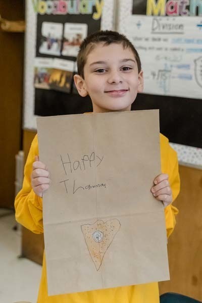 Central Boulevard Elementary School embraced the Thanksgiving spirit this November with a special Thoughtful Thursday project that will bring smiles to the community.