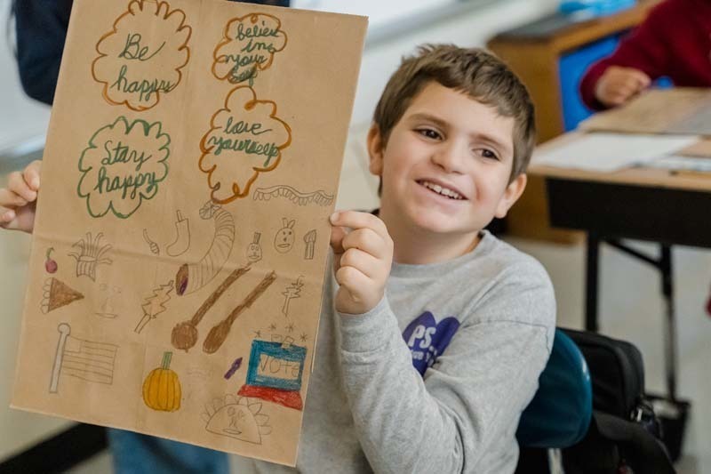 Central Boulevard Elementary School embraced the Thanksgiving spirit this November with a special Thoughtful Thursday project that will bring smiles to the community.