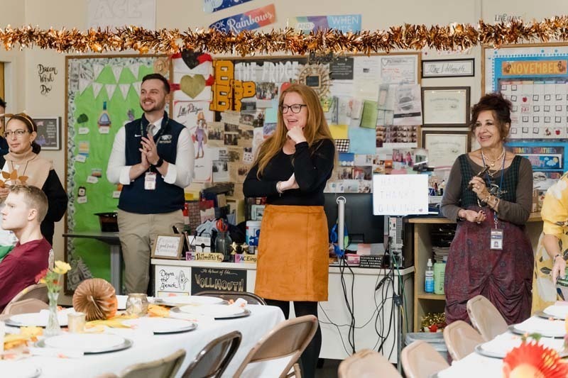 For the ninth consecutive year, Bethpage High School's ACE program transformed their classroom into a festive gathering space, hosting a Thanksgiving feast that brought together students, staff and administrators in celebration of community and gratitude.