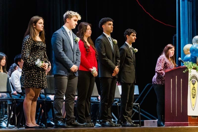 Bethpage High School celebrated 81 new inductees into the Science National Honor Society during a ceremony on Dec. 3.