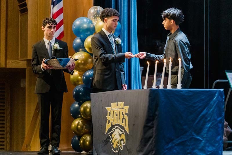Bethpage High School celebrated 81 new inductees into the Science National Honor Society during a ceremony on Dec. 3.