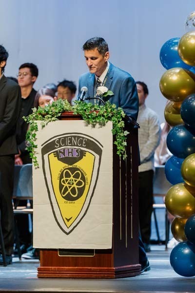 Bethpage High School celebrated 81 new inductees into the Science National Honor Society during a ceremony on Dec. 3.