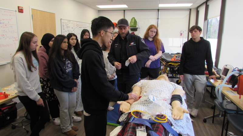 Students in Bethpage High Schools Career in Health Classes begin partnership with Northwell Health.