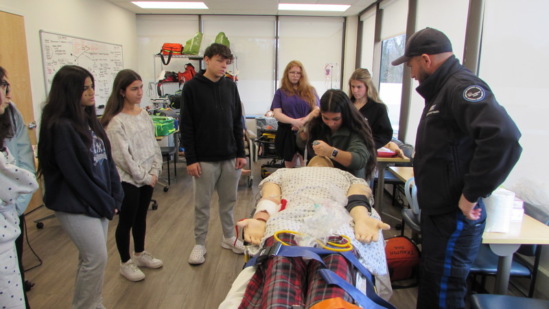 Students in Bethpage High Schools Career in Health Classes begin partnership with Northwell Health.