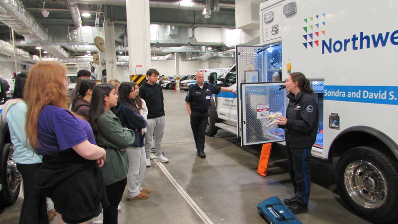 Students in Bethpage High Schools Career in Health Classes begin partnership with Northwell Health.