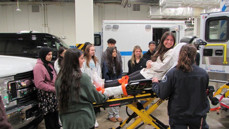 Students in Bethpage High Schools Career in Health Classes begin partnership with Northwell Health.