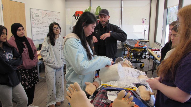 Students in Bethpage High Schools Career in Health Classes begin partnership with Northwell Health.