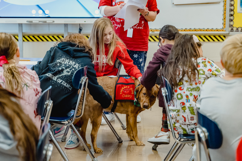 Students at Charles Campagne Elementary School in Bethpage