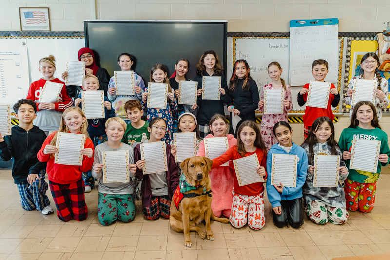 Students at Charles Campagne Elementary School in Bethpage