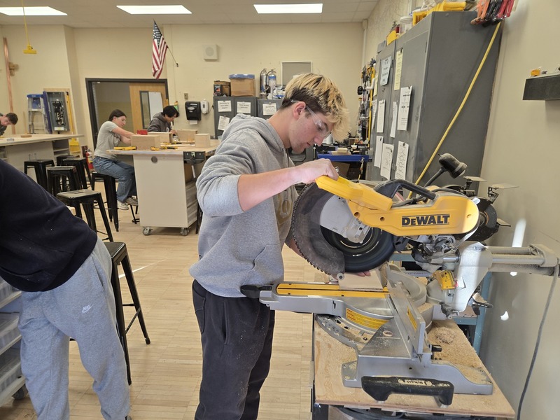 Students in Bethpage High School 's Home Improvement Class master the Wood Joinery Unit.