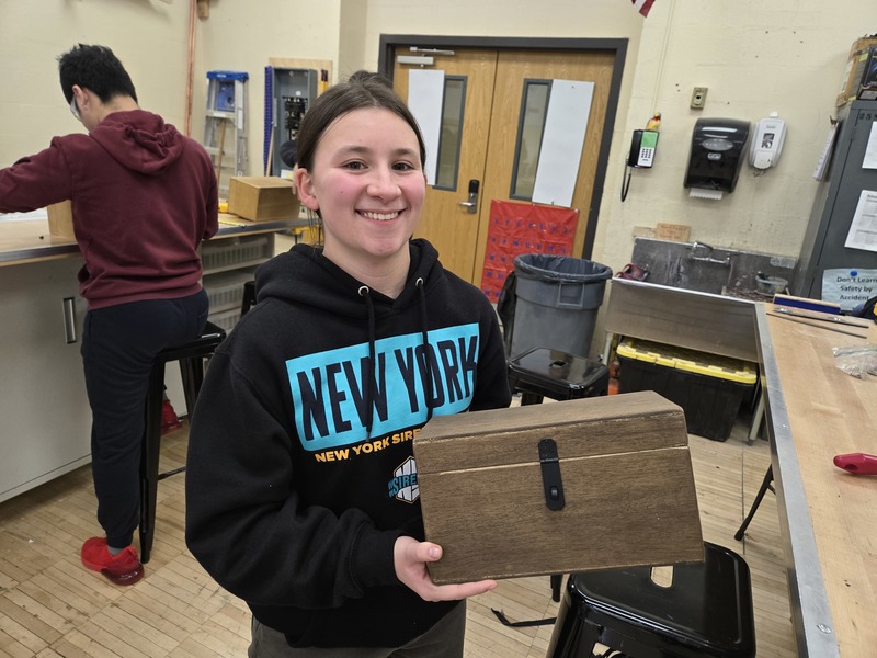 Students in Bethpage High School 's Home Improvement Class master the Wood Joinery Unit.