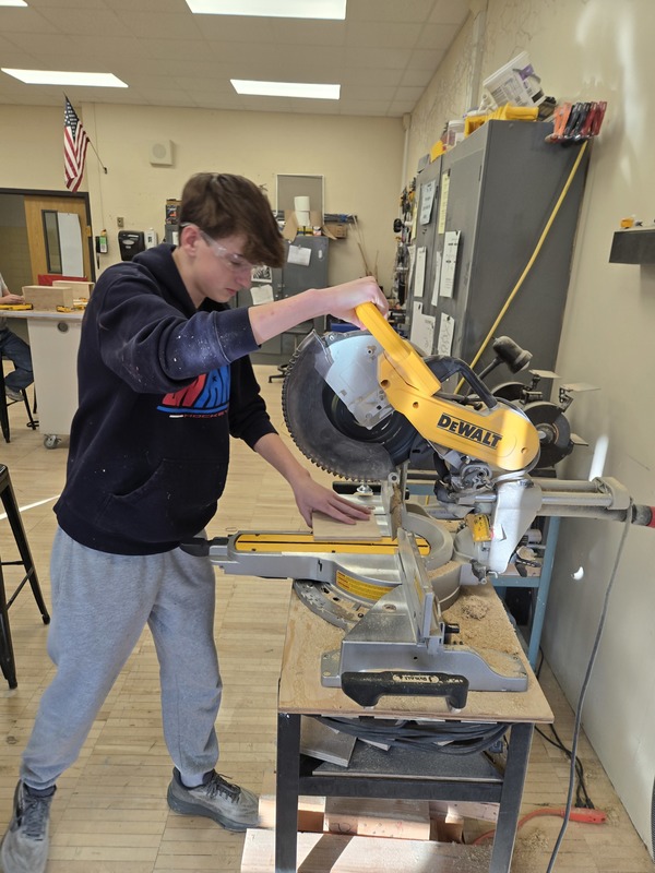 Students in Bethpage High School 's Home Improvement Class master the Wood Joinery Unit.
