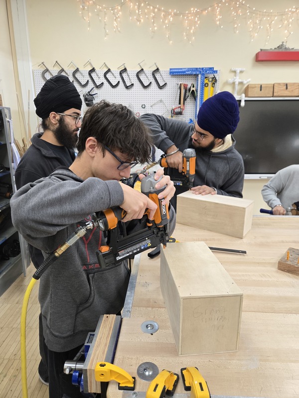Students in Bethpage High School 's Home Improvement Class master the Wood Joinery Unit.