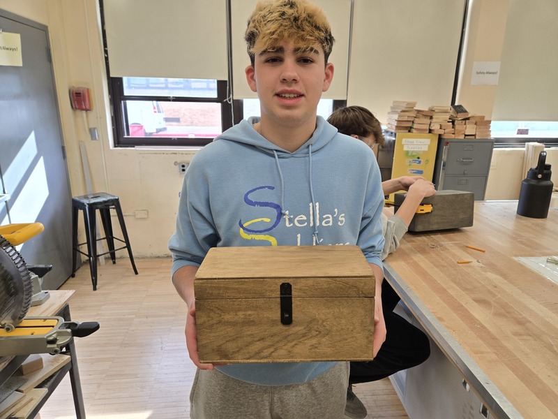 Students in Bethpage High School 's Home Improvement Class master the Wood Joinery Unit.