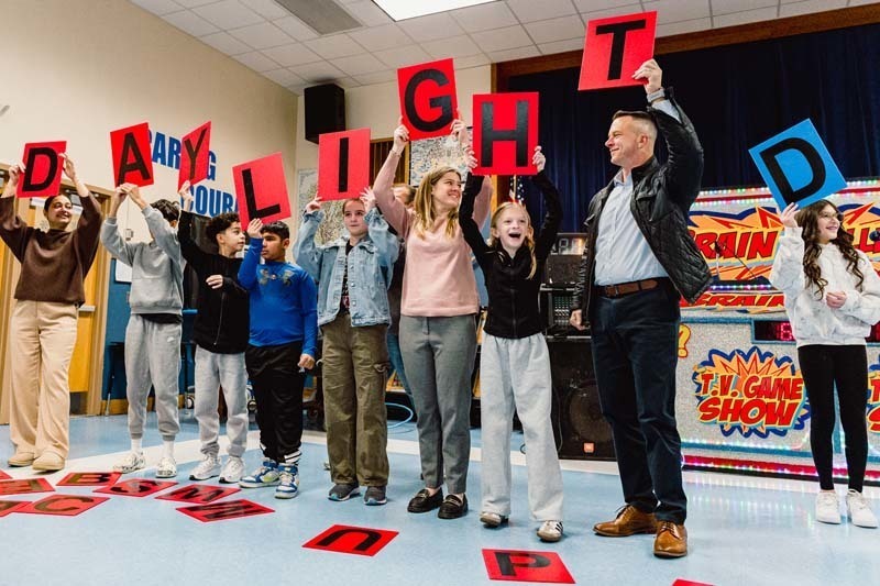 Fifth graders and their families went head-to-head in Hollyrock Entertainment's Are You Smarter Than a 5th Grader? event.