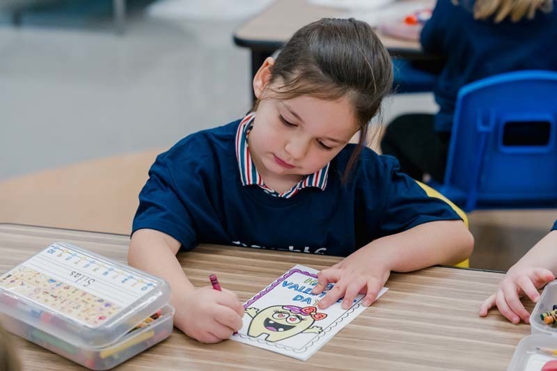 Students at Central Boulevard School celebrated Thoughtful Thursday on Jan. 15 by crafting heartfelt Valentine's Day cards for local veterans.