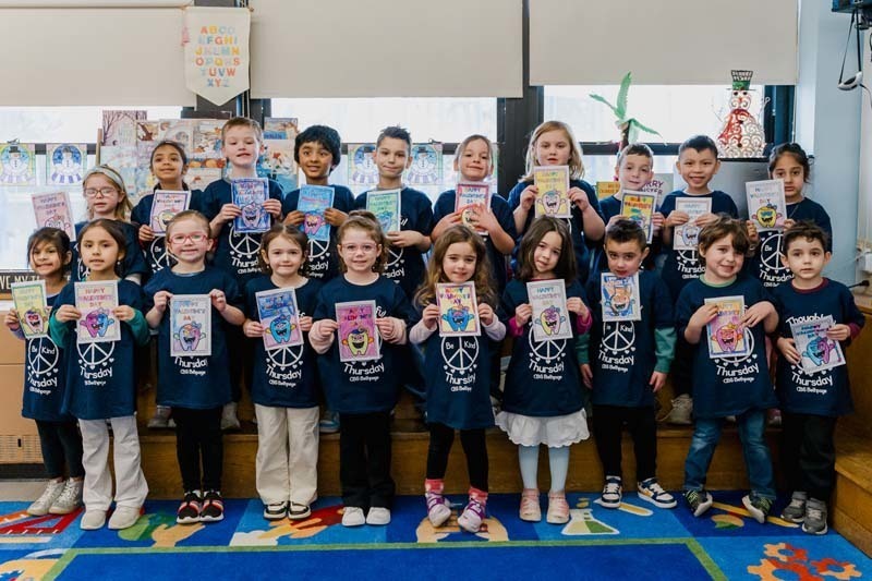 Students at Central Boulevard School celebrated Thoughtful Thursday on Jan. 15 by crafting heartfelt Valentine's Day cards for local veterans.