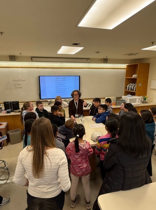 Students in the Argonauts Program visit the DNA Learning Center in Cold Spring Harbor.