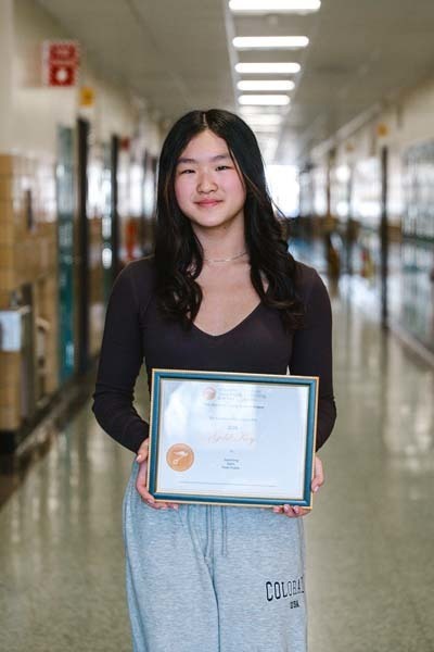 Scholastic award winner.