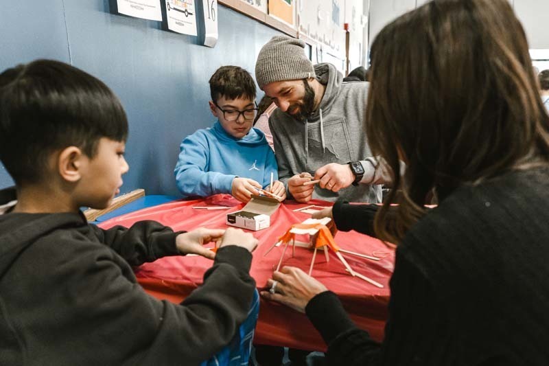 Fourth graders at CCS welcomed special guests of their choosing for a Valentine's Day celebration that blended learning with fun.
