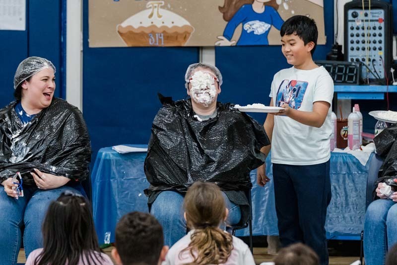 students at CCS took part in a spirited Pi Day celebration