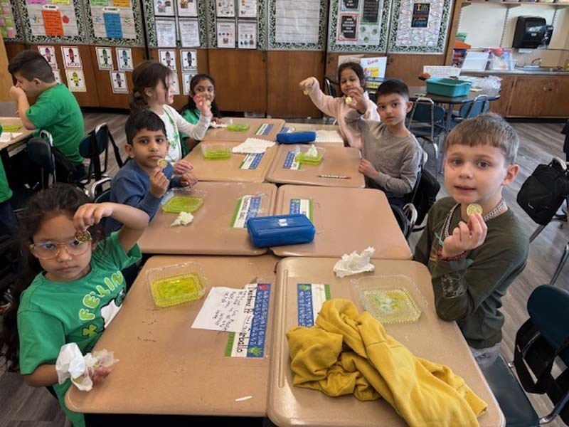 Ms. Dellavalle's second graders at CBS had a St. Patrick's Day they won't soon forget – thanks to a very naughty leprechaun!