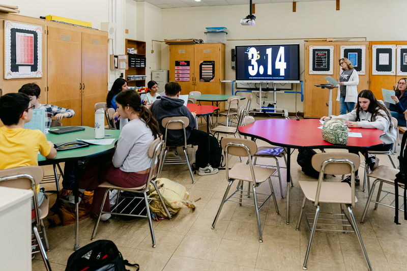 JFK Middle School students marked Pi Day with a celebration that was equal parts mathematical and delicious.