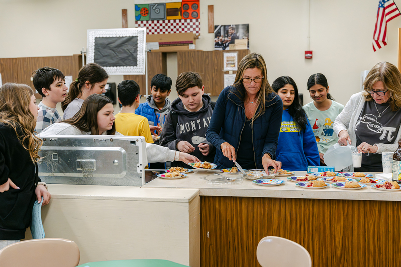 JFK Middle School students marked Pi Day with a celebration that was equal parts mathematical and delicious.