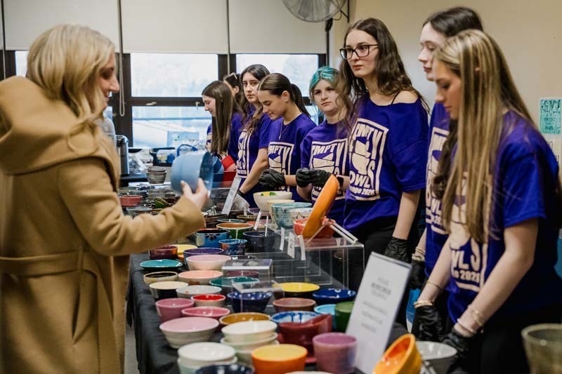 The Bethpage school community came together on Mar. 18 in the Bethpage High School cafeteria for the school's annual Empty Bowls fundraiser, a student-driven event that raises money for Island Harvest, a Long Island-based hunger relief organization.