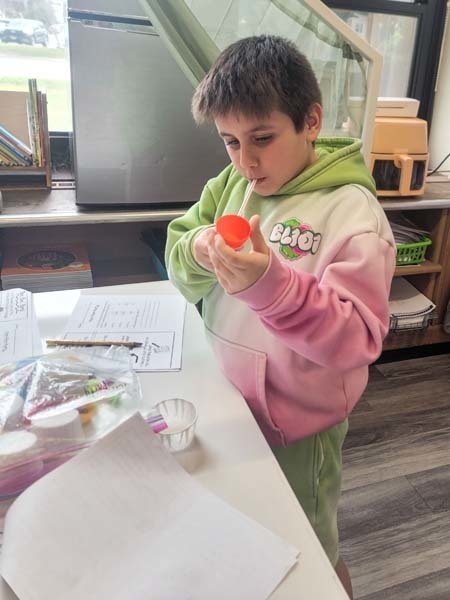 Students in Ms. Cataldi and Mrs. Lemaire's second grade class at Central Boulevard School 