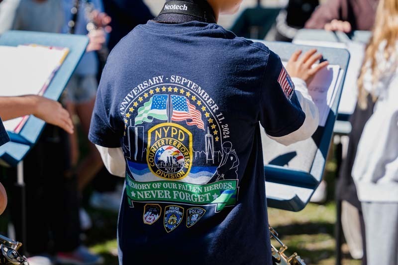 Charles Campagne Elementary School marked the first day of May with an enthusiastic tribute to local first responders