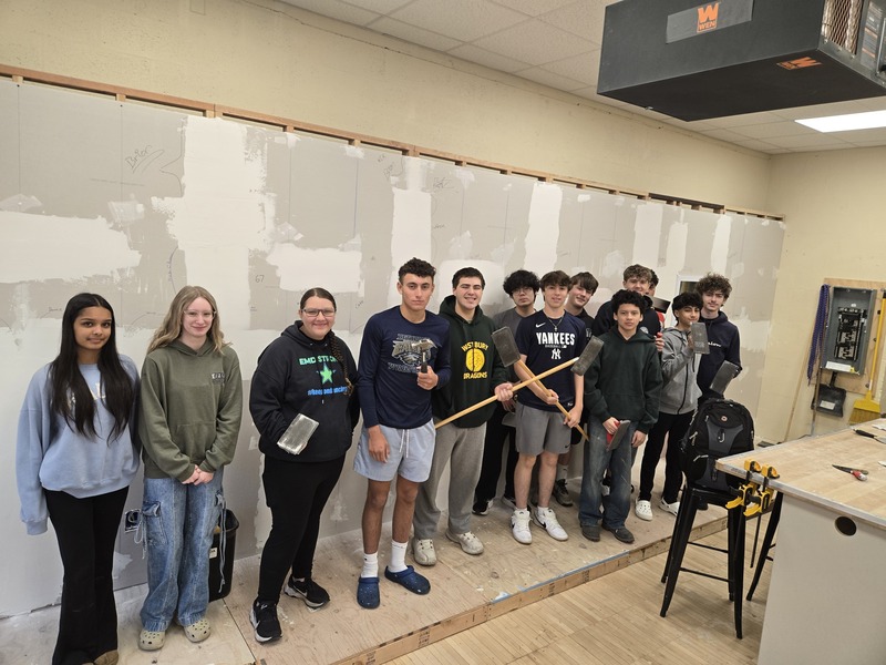 Bethpage High School's Home Improvement Classes Tackle Basic Construction