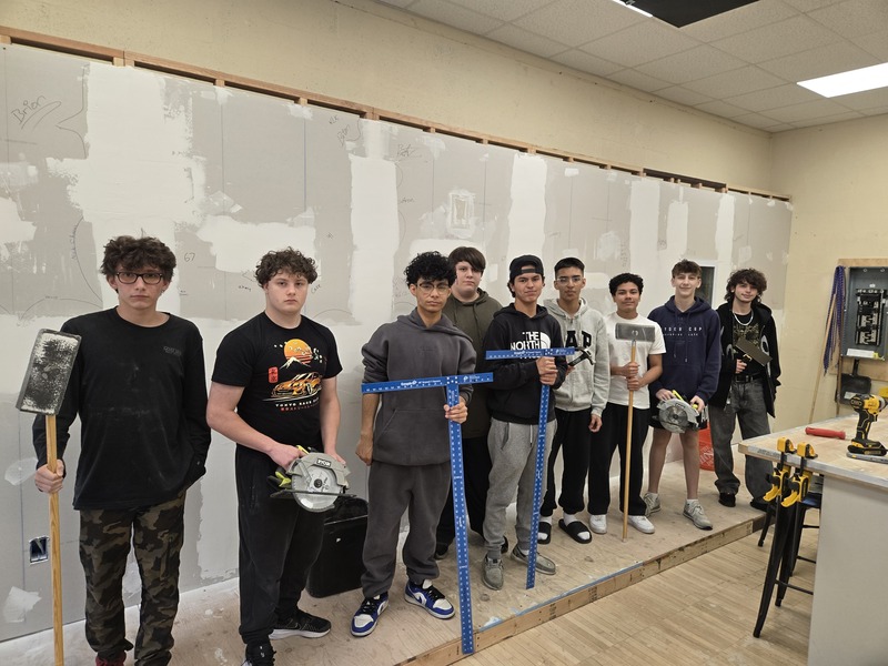 Bethpage High School's Home Improvement Classes Tackle Basic Construction