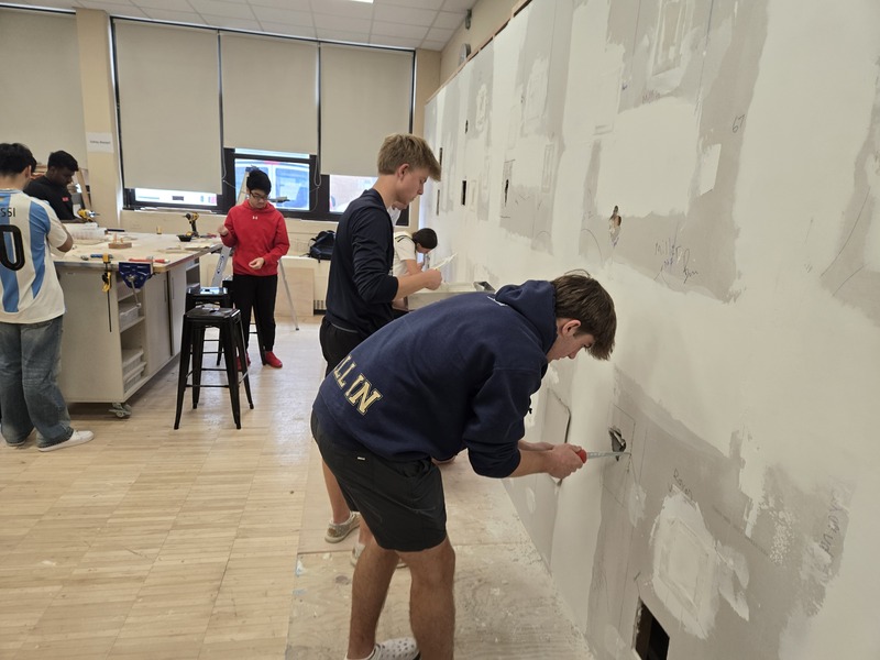 Bethpage High School's Home Improvement Classes Tackle Basic Construction