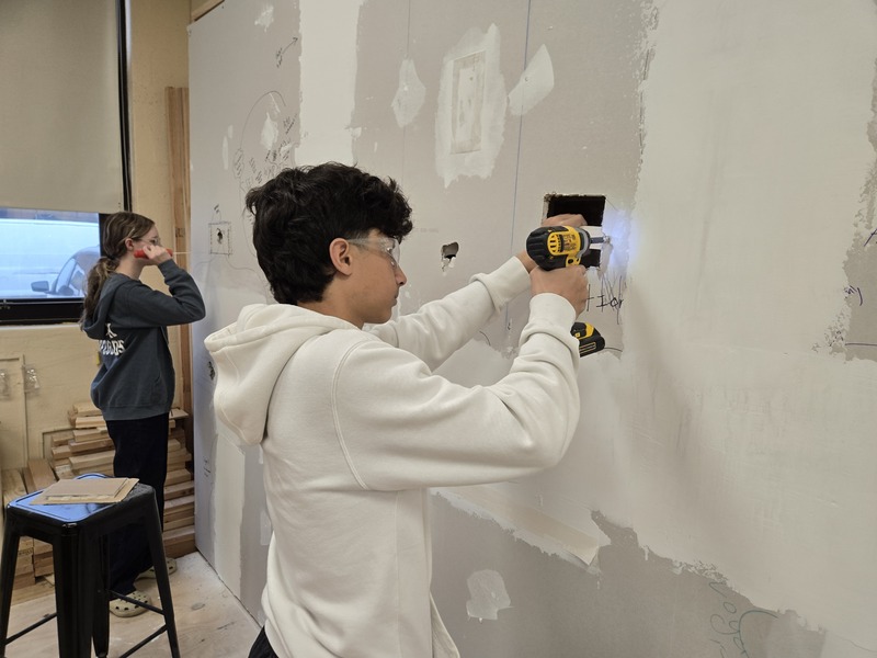 Bethpage High School's Home Improvement Classes Tackle Basic Construction