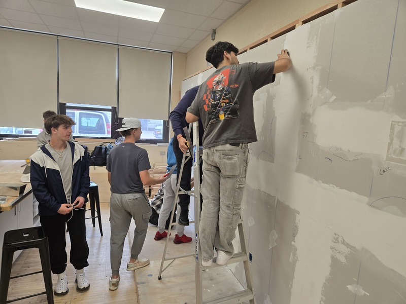 Bethpage High School's Home Improvement Classes Tackle Basic Construction