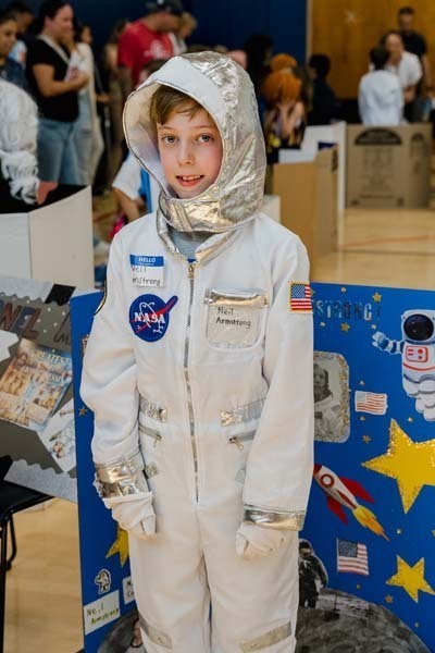 Student in costume.