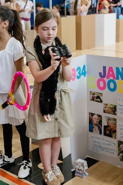Student in costume.