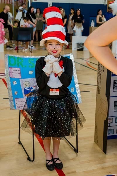 Student in costume.