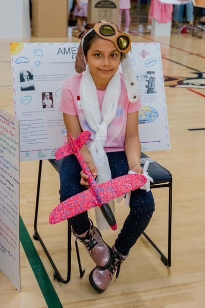 Student in costume.
