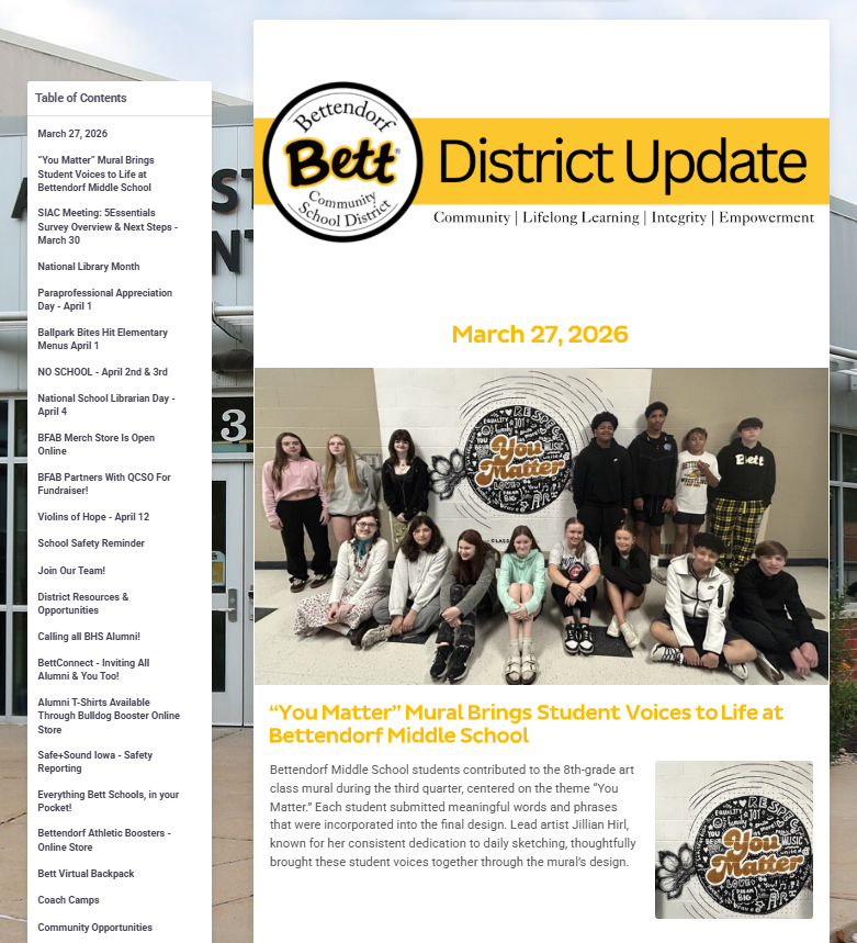 Bett District Update