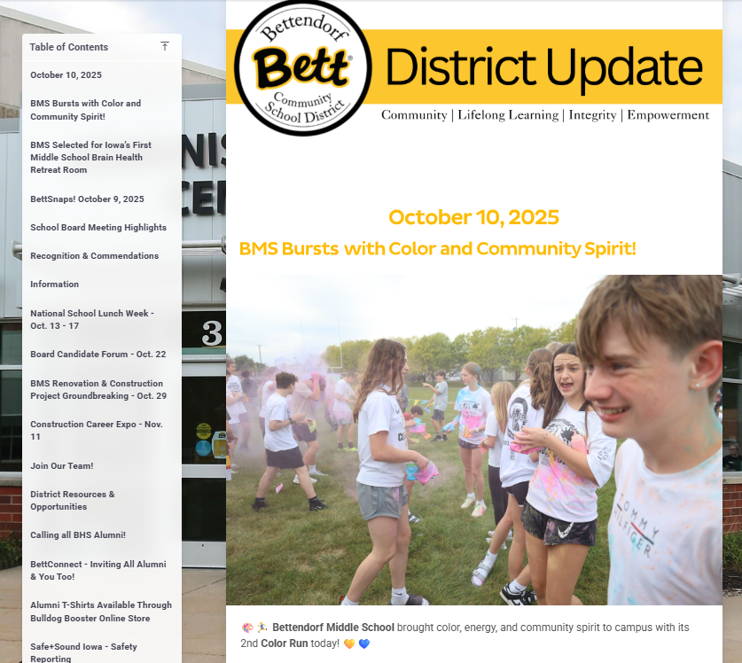 Bett District Update