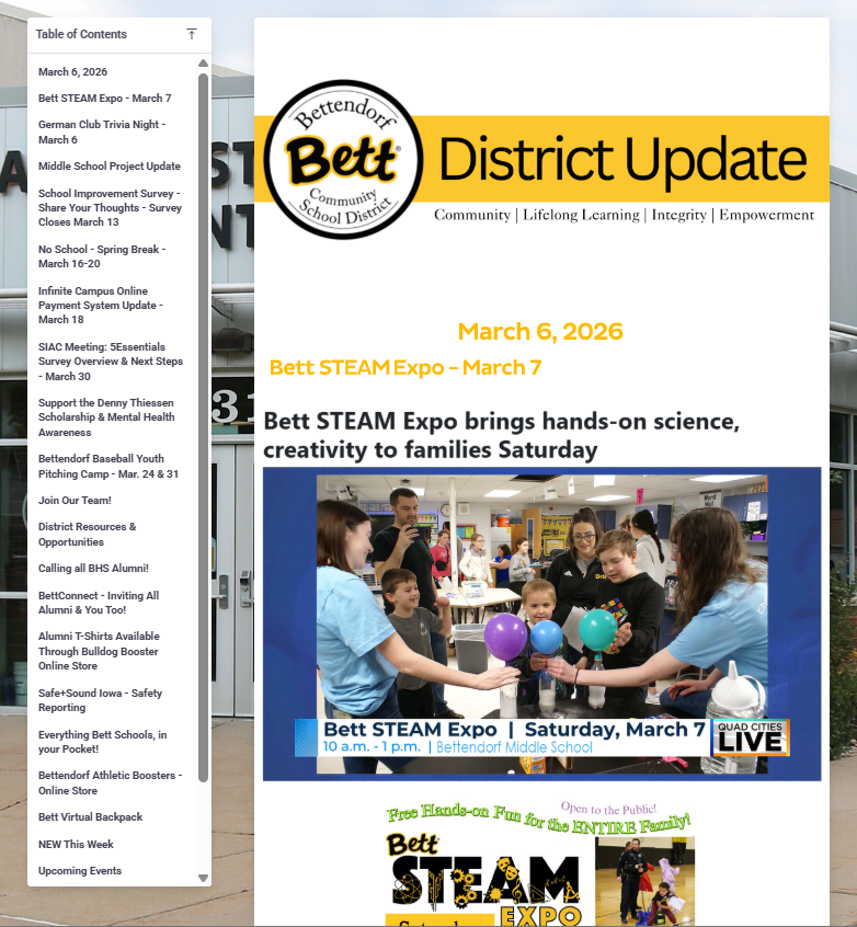 Bett District Update