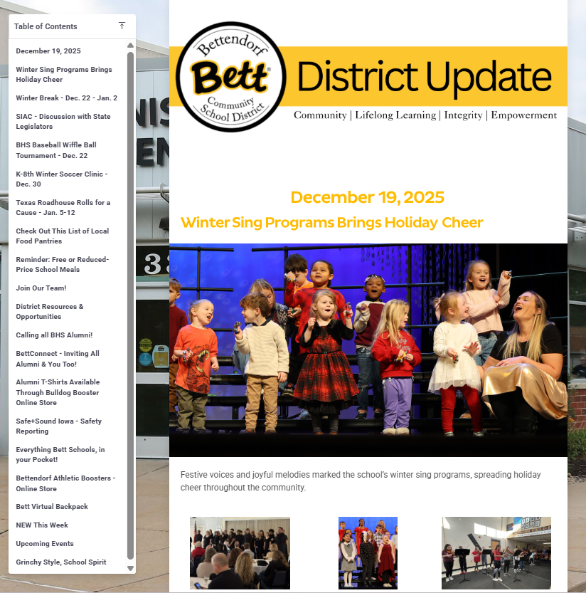 Bett District Update