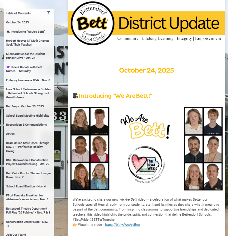 Bett District Update 10-24-25